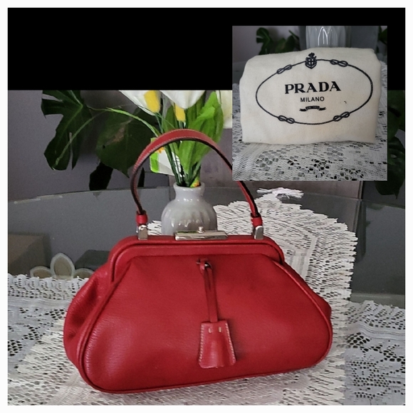 Prada Handbags - AUTHENTIC PRADA MADRAS Frame Handbag w Dustbag